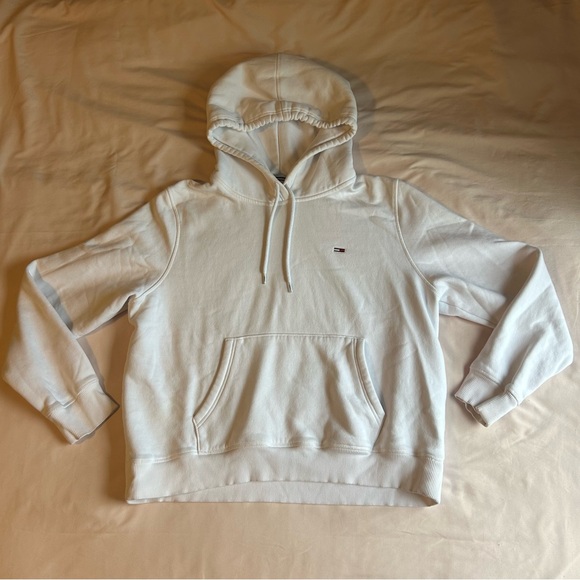 Tommy Hilfiger White Hoodie – Tommy Jeans – Size Small - Picture 1 of 6